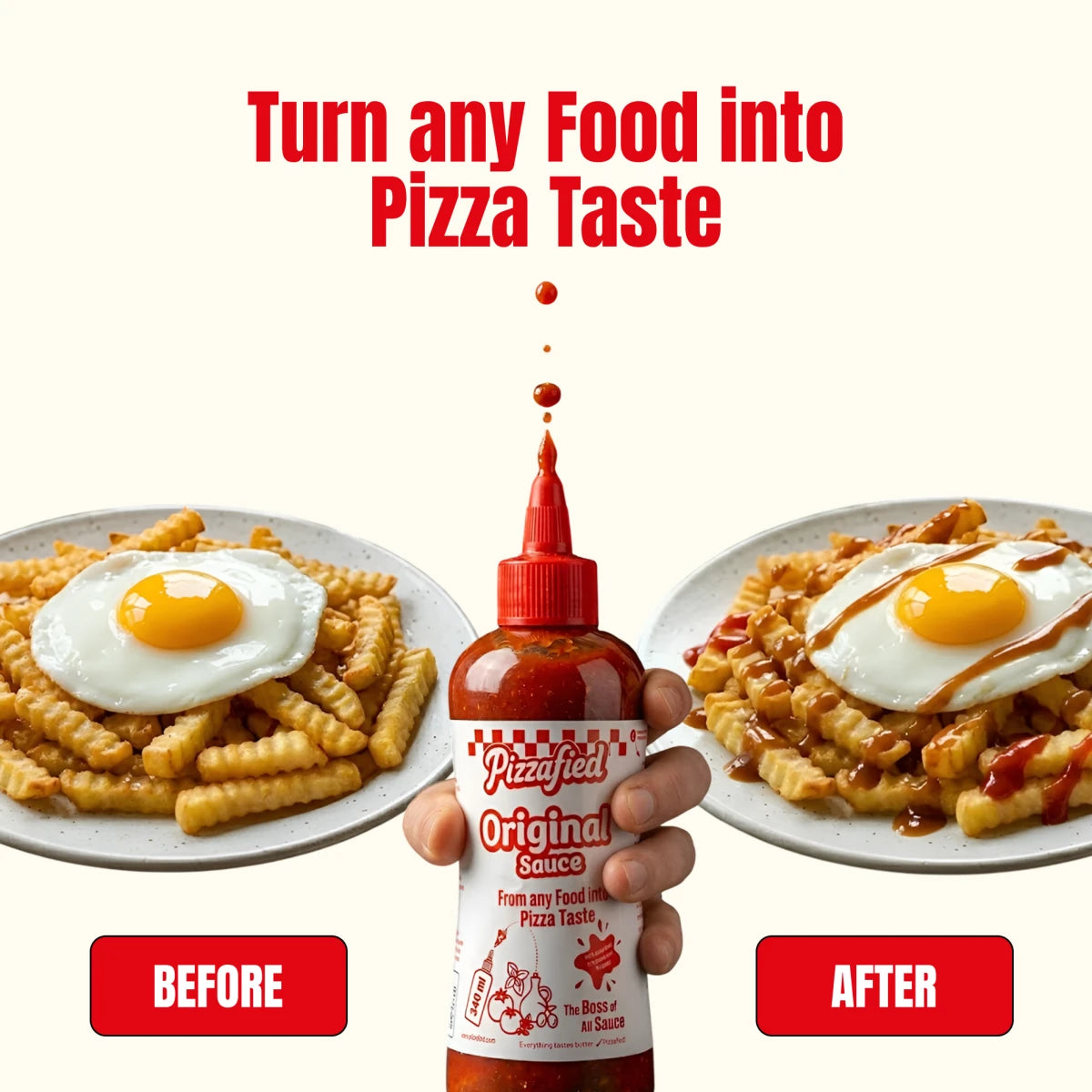 Pizzafied Original - Würzsoße mit Pizzageschmack 340 ml